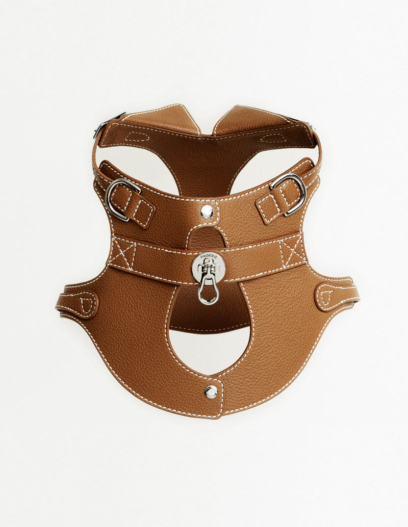 Pagerie The Colombo Leather Dog Harness - Saddle - Size Medium