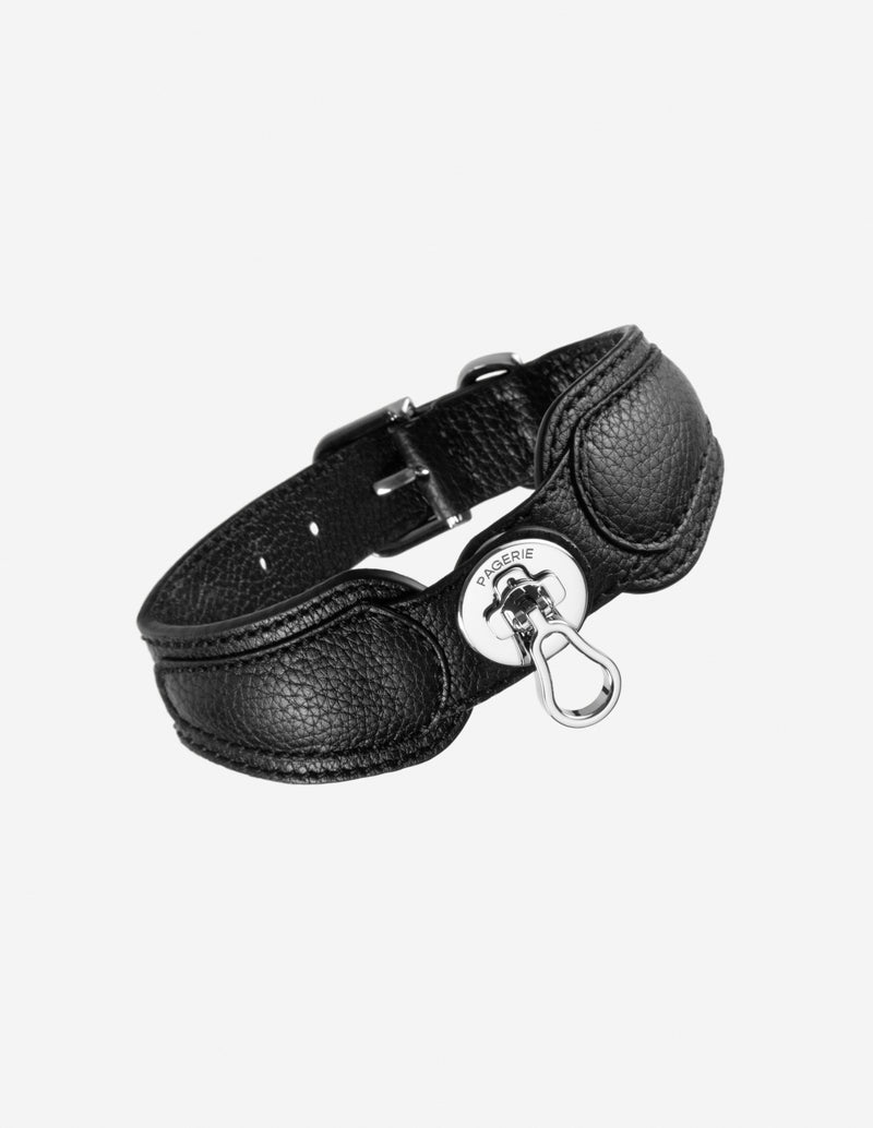 Pagerie The Dórro Leather Dog Collar - Sand - Size Small