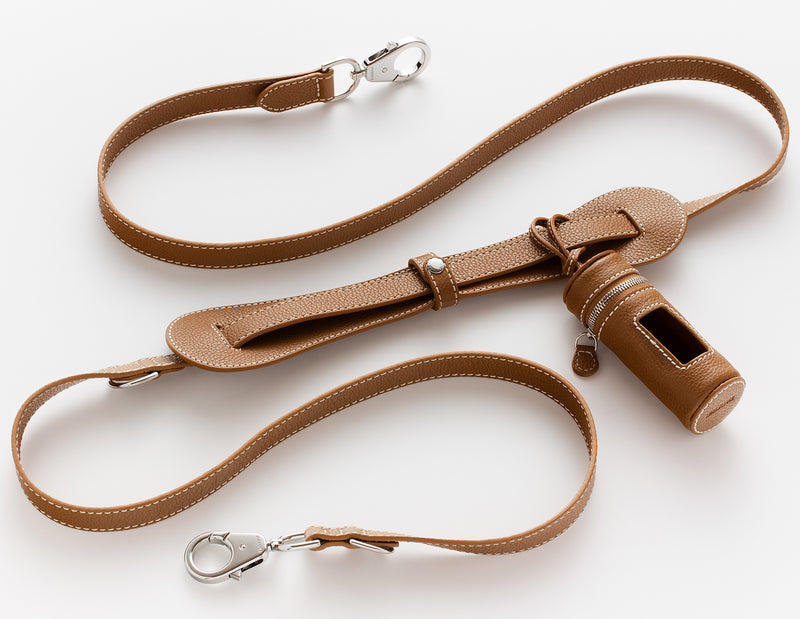 Pagerie The Tascher Leather Leash - Sand